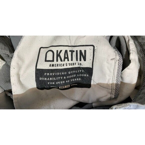 KATIN Corduroy Mens 30X30 Button Fly Gray Casual Stretch Flat Front Pants - Picture 6 of 12